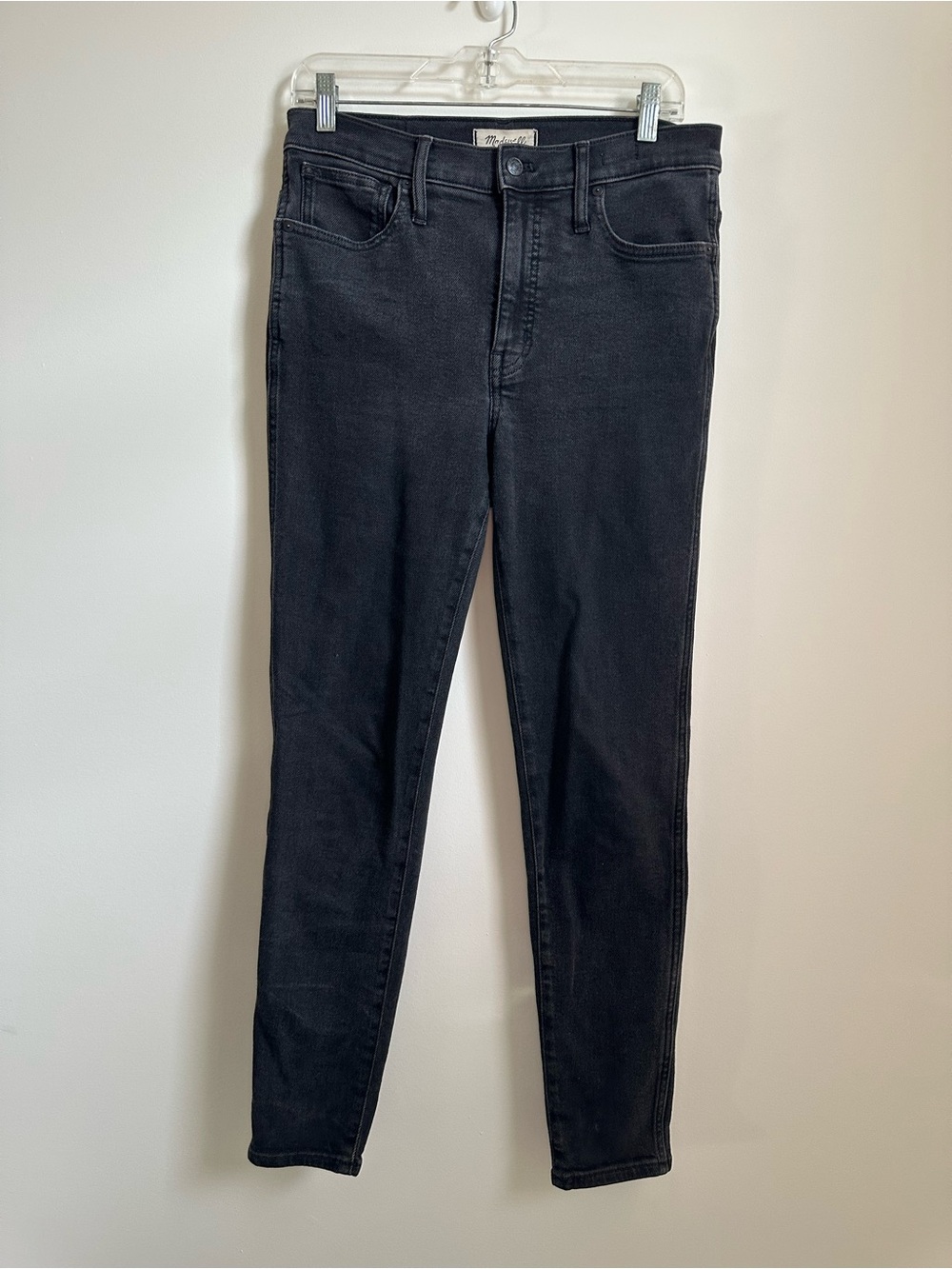 Madewell Women’s High-Rise Skinny Black Denim Jeans Stretch 5-Pocket